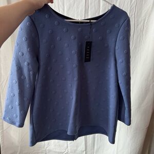 Chic Blue Textured Top
